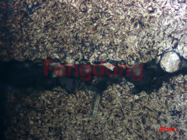 螺紋根部裂紋表面顯微組織 500× 螺紋根部裂紋表面顯微組織 500×